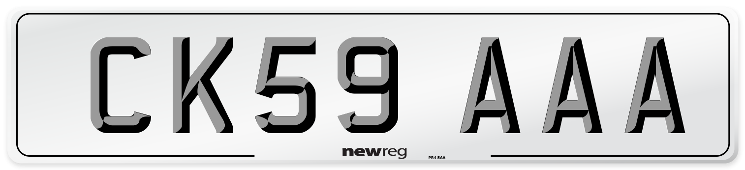 CK59 AAA Number Plate from New Reg